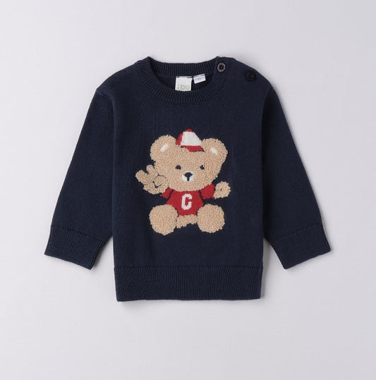 Maglione Orsetto 4F057 - Coccole e Ricami p.iva IT09642670583