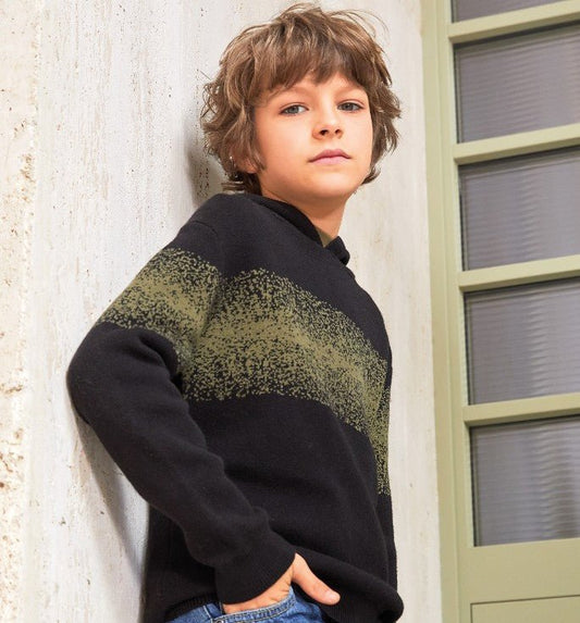 Maglione Teenager Cappuccio 4A714 - Coccole e Ricami p.iva IT09642670583