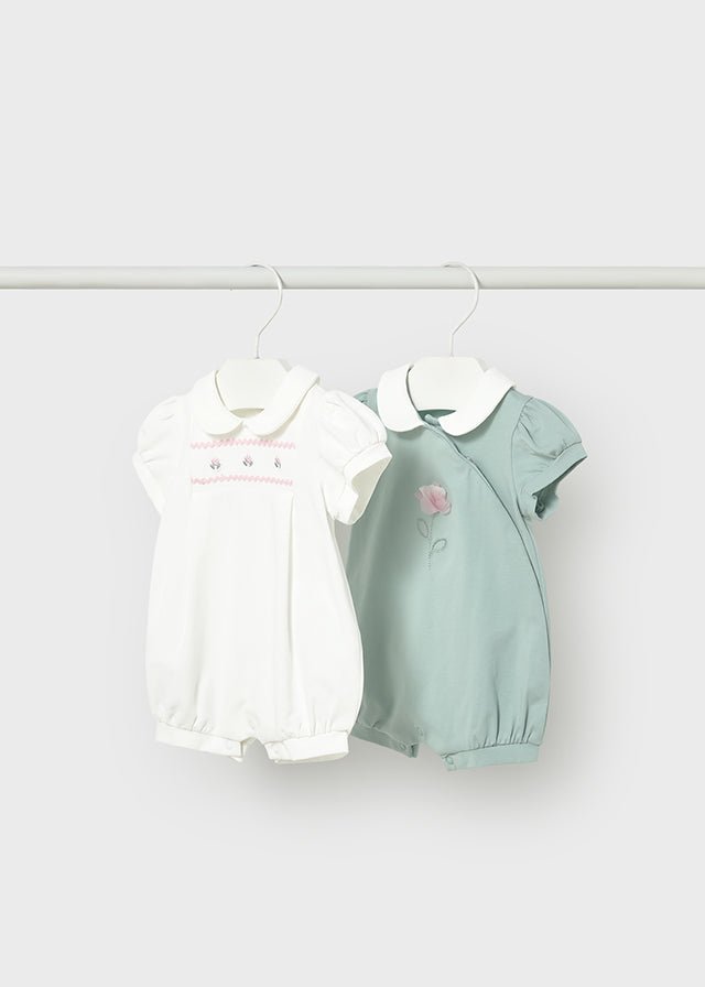 Pagliaccetto mezza manica Neonata 1704 - Coccole e Ricami p.iva IT09642670583