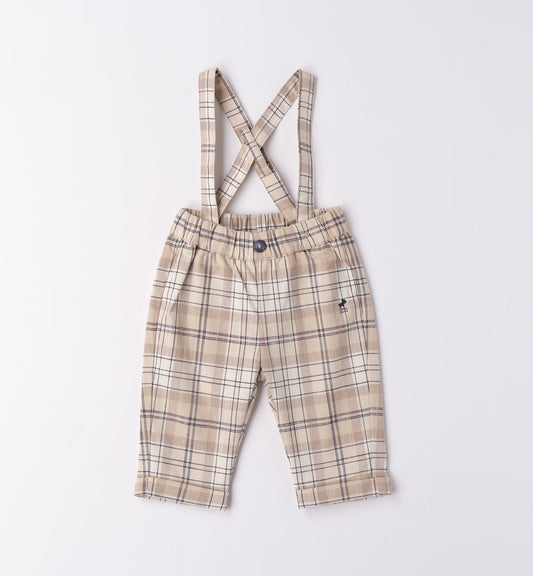 Pantalone Quadri Bretella 4G033 - Coccole e Ricami p.iva IT09642670583