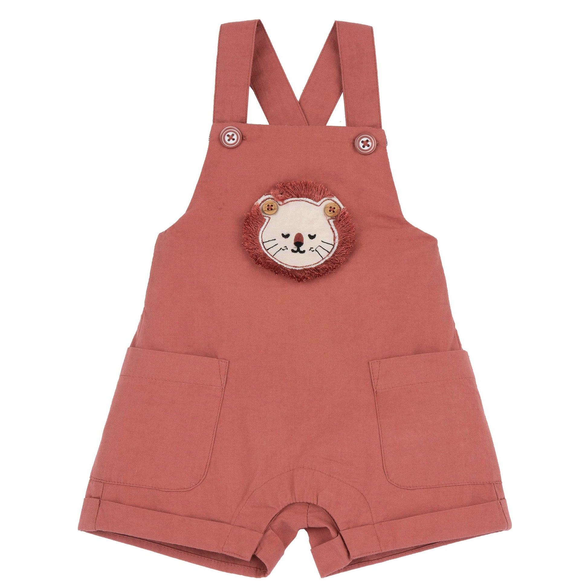 Salopette Corta ANIMALI 101381 - Coccole e Ricami p.iva IT09642670583