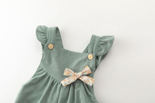 Salopette Velluto Bambina JGI95760 - Coccole e Ricami p.iva IT09642670583