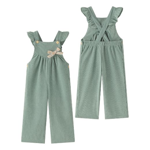 Salopette Velluto Bambina JGI95760 - Coccole e Ricami p.iva IT09642670583