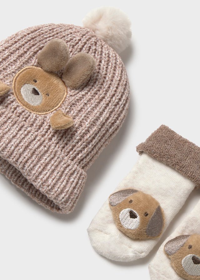 Set cappello e calzini 9124 - Coccole e Ricami