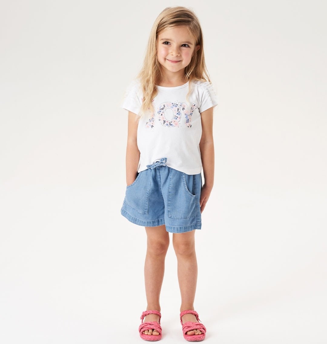 Short Jeans Bambina - Coccole e Ricami