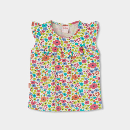 T-Shirt Fiori Sparsi 313142 - Coccole e Ricami p.iva IT09642670583