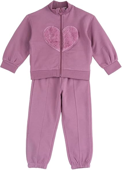 Tuta Zip CUORE 102839 - Coccole e Ricami p.iva IT09642670583