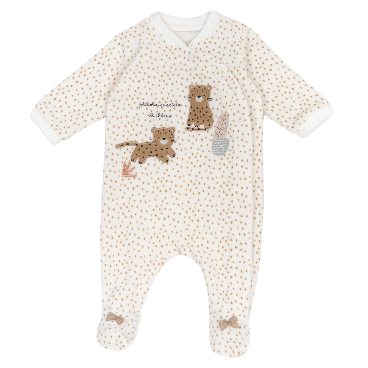 Tutina Ciniglia Aperta Avanti 100737 - Coccole e Ricami p.iva IT09642670583