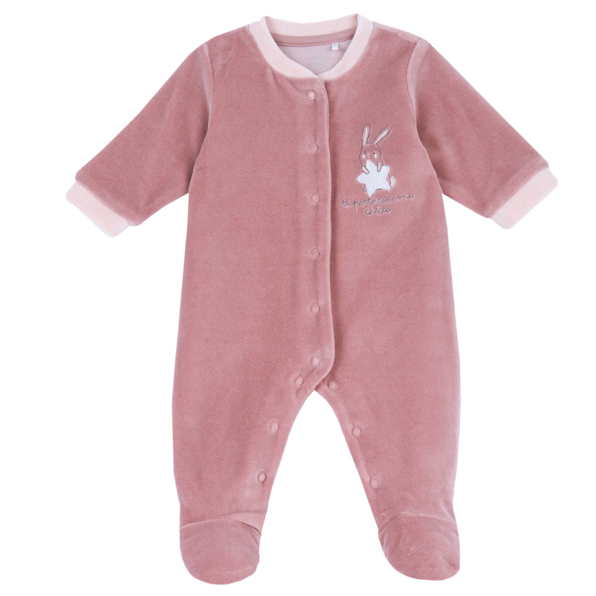 Tutina Ciniglia aperta avanti 103234 - Coccole e Ricami