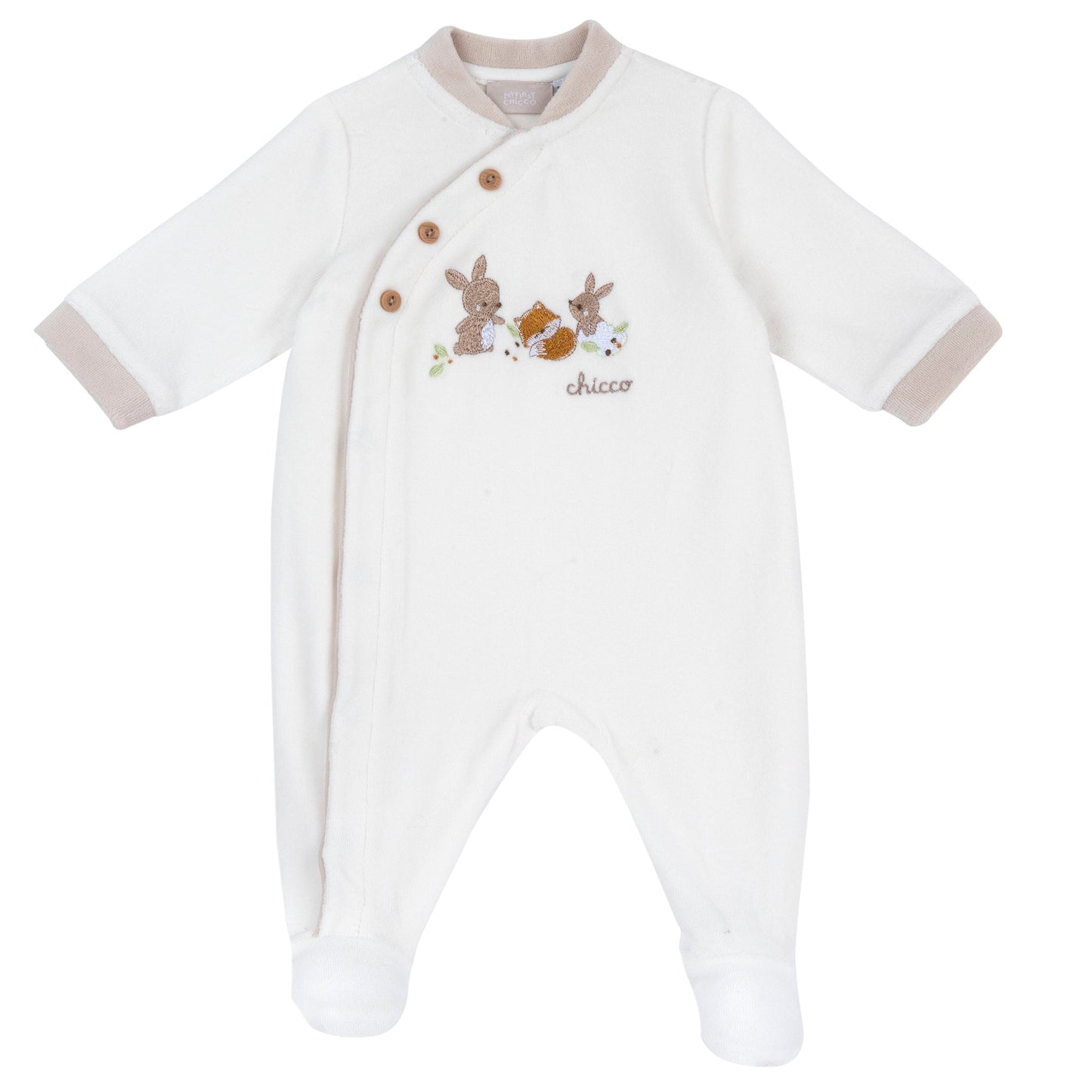 Tutina Coniglietti aperta avanti 102603 - Coccole e Ricami