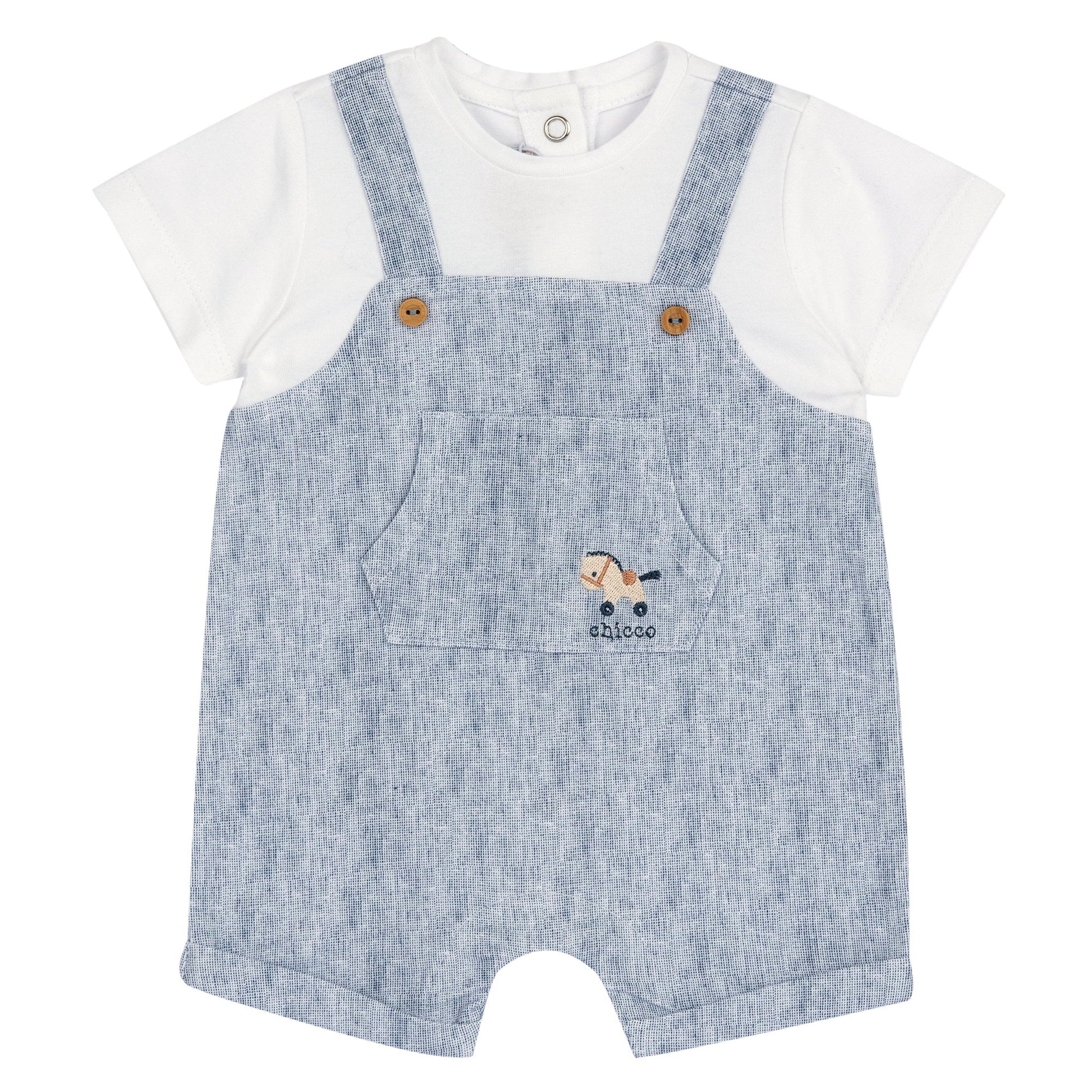 Tutina Corta Cavallino 101136 - Coccole e Ricami p.iva IT09642670583