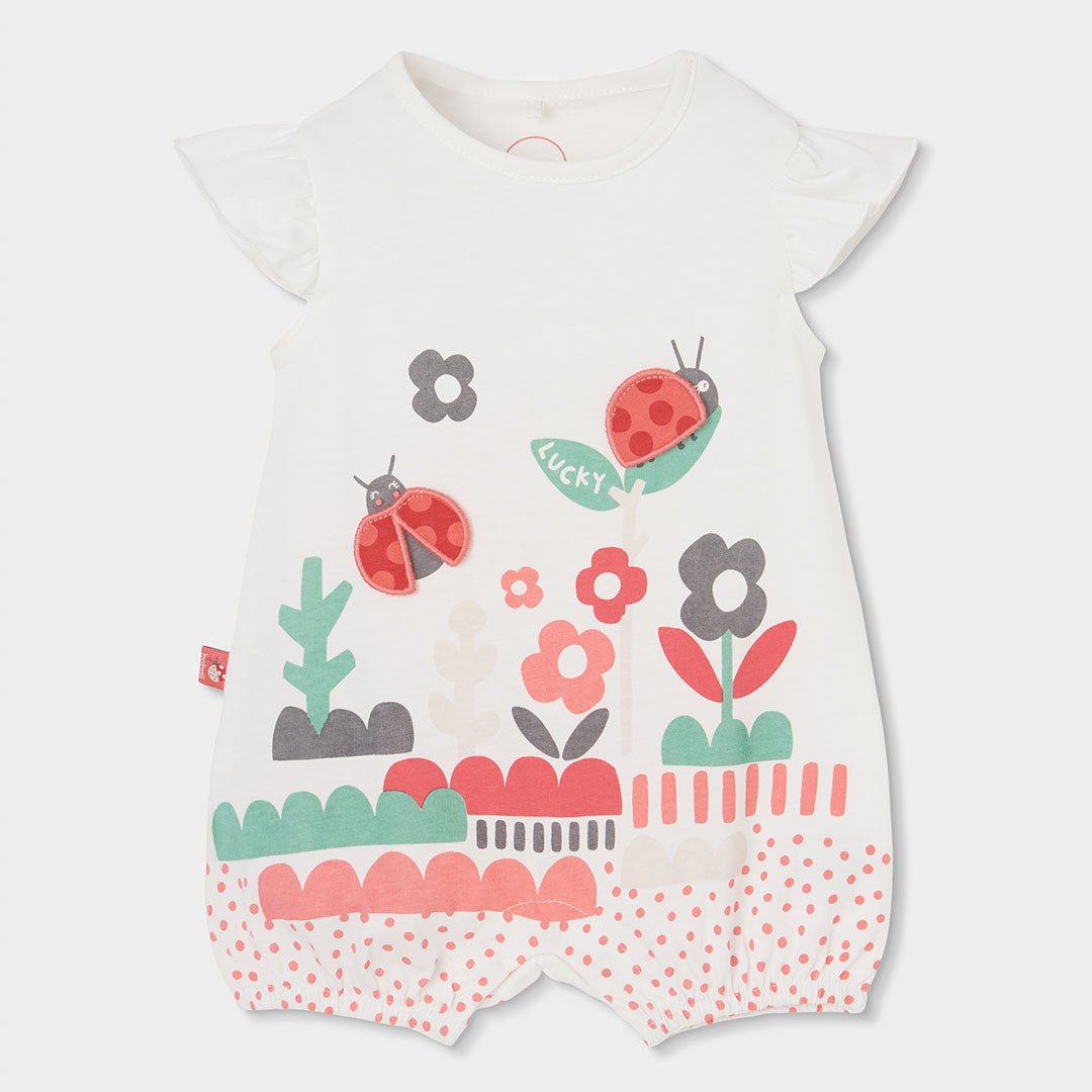 Tutina Corta Fiori 113027 - Coccole e Ricami p.iva IT09642670583