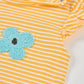 Tutina Corta Righine 143031 - Coccole e Ricami p.iva IT09642670583
