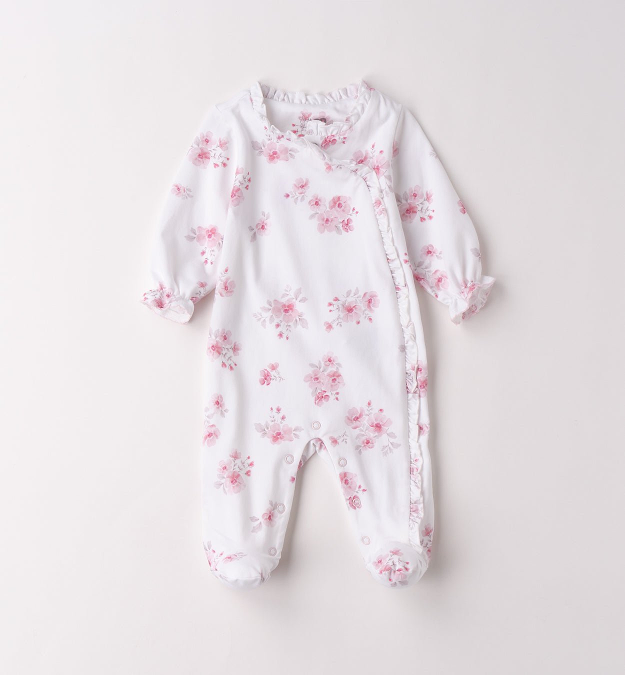 Tutina Lunga Fiorellini 4G120 - Coccole e Ricami p.iva IT09642670583