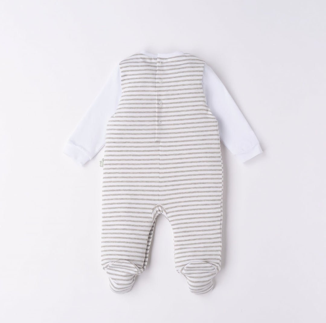 Tutina lunga Righe - Coccole e Ricami