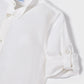 Camicia collo coreana lino - Coccole e Ricami |email: info@coccoleericami.shop| P.Iva 09642670583