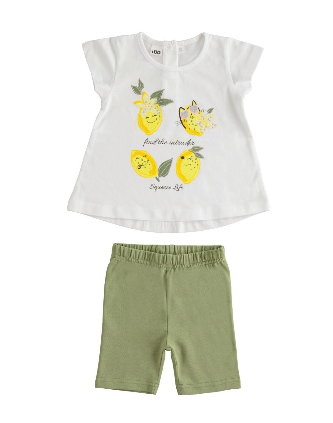 Completo corto Bambina - Coccole e Ricami |email: info@coccoleericami.shop| P.Iva 09642670583