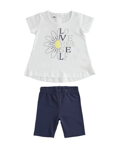 Completo corto Bambina - Coccole e Ricami |email: info@coccoleericami.shop| P.Iva 09642670583