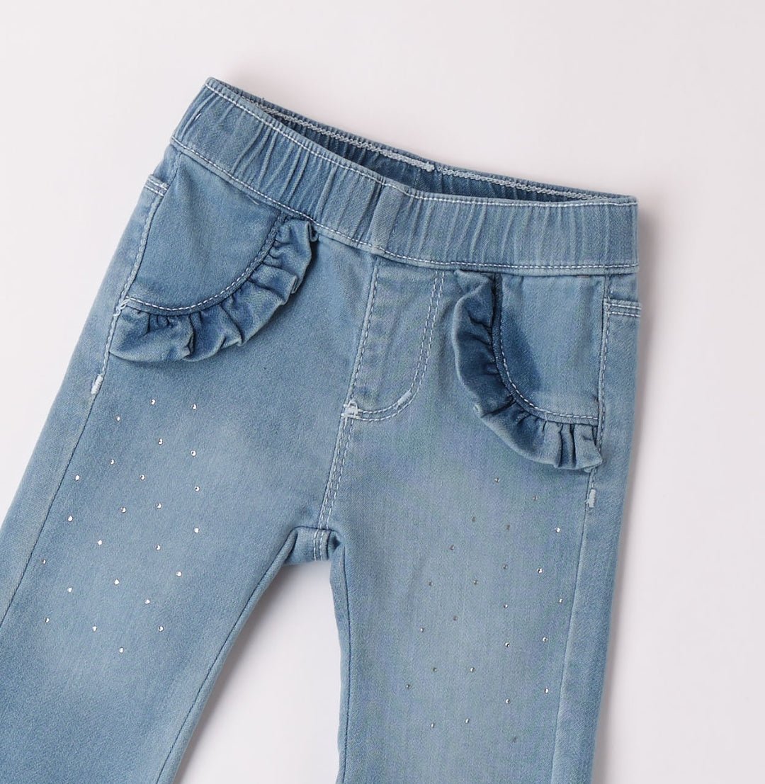 Jeans a zampa Neonata - Coccole e Ricami