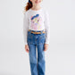 Jeans bambina con cinta - Coccole e Ricami |email: info@coccoleericami.shop| P.Iva 09642670583