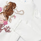 Maglietta manica lunga Bambina - Coccole e Ricami P.iva 09642670583