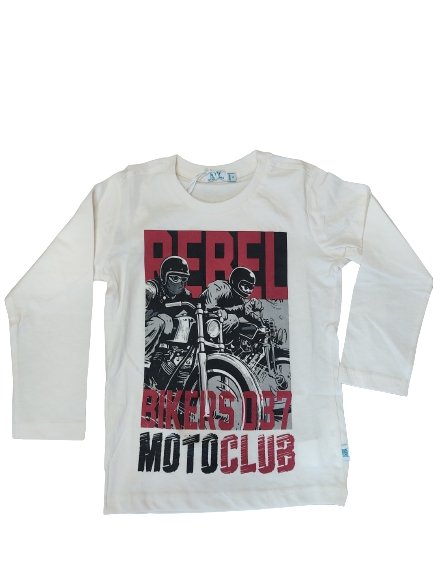 Maglietta manica lunga MOTO - Coccole e Ricami |email: info@coccoleericami.shop| P.Iva 09642670583