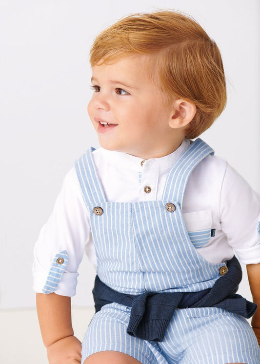 Salopette corta Lino - Coccole e Ricami P.iva 09642670583