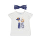 T-Shirt Bambina con Fascia - Coccole e Ricami