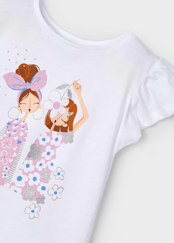 T-Shirt Bambina con Fascia - Coccole e Ricami