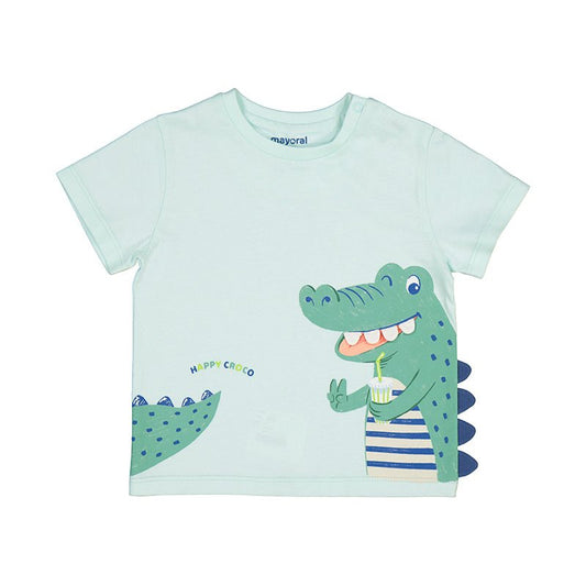 T-Shirt bimbo Interattiva Coccodrillo - Coccole e Ricami