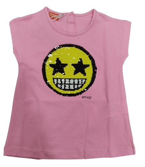 T-Shirt emoji girobrillo - Coccole e Ricami |email: info@coccoleericami.shop| P.Iva 09642670583