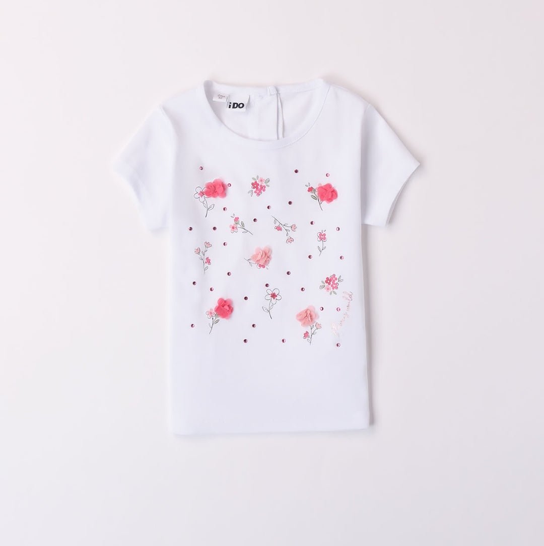 T-Shirt Fiorellini - Coccole e Ricami