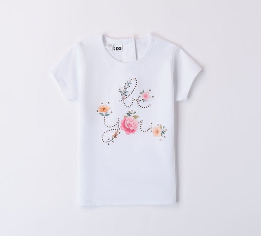 T-Shirt Fiori - Coccole e Ricami