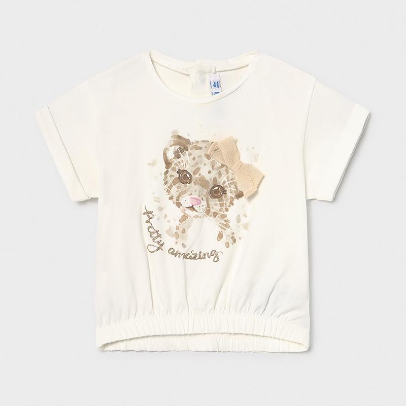 T-Shirt leopardo |1092| - Coccole e Ricami |email: info@coccoleericami.shop|